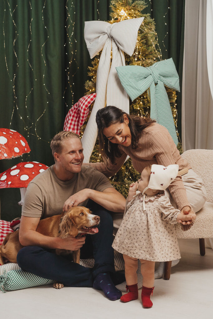 sesion fotografica de navidad en familia Barcelona