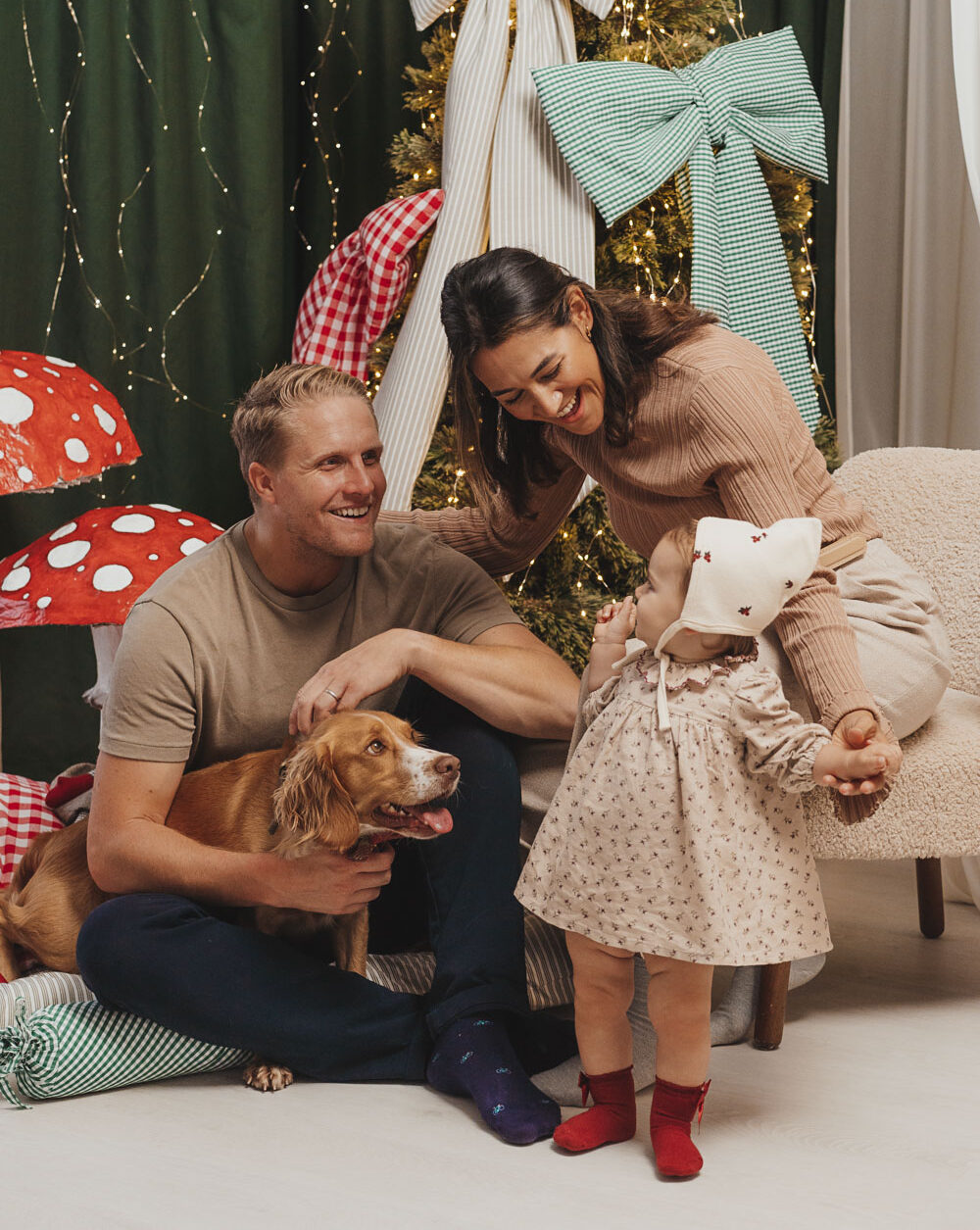 sesion fotografica de navidad en familia Barcelona